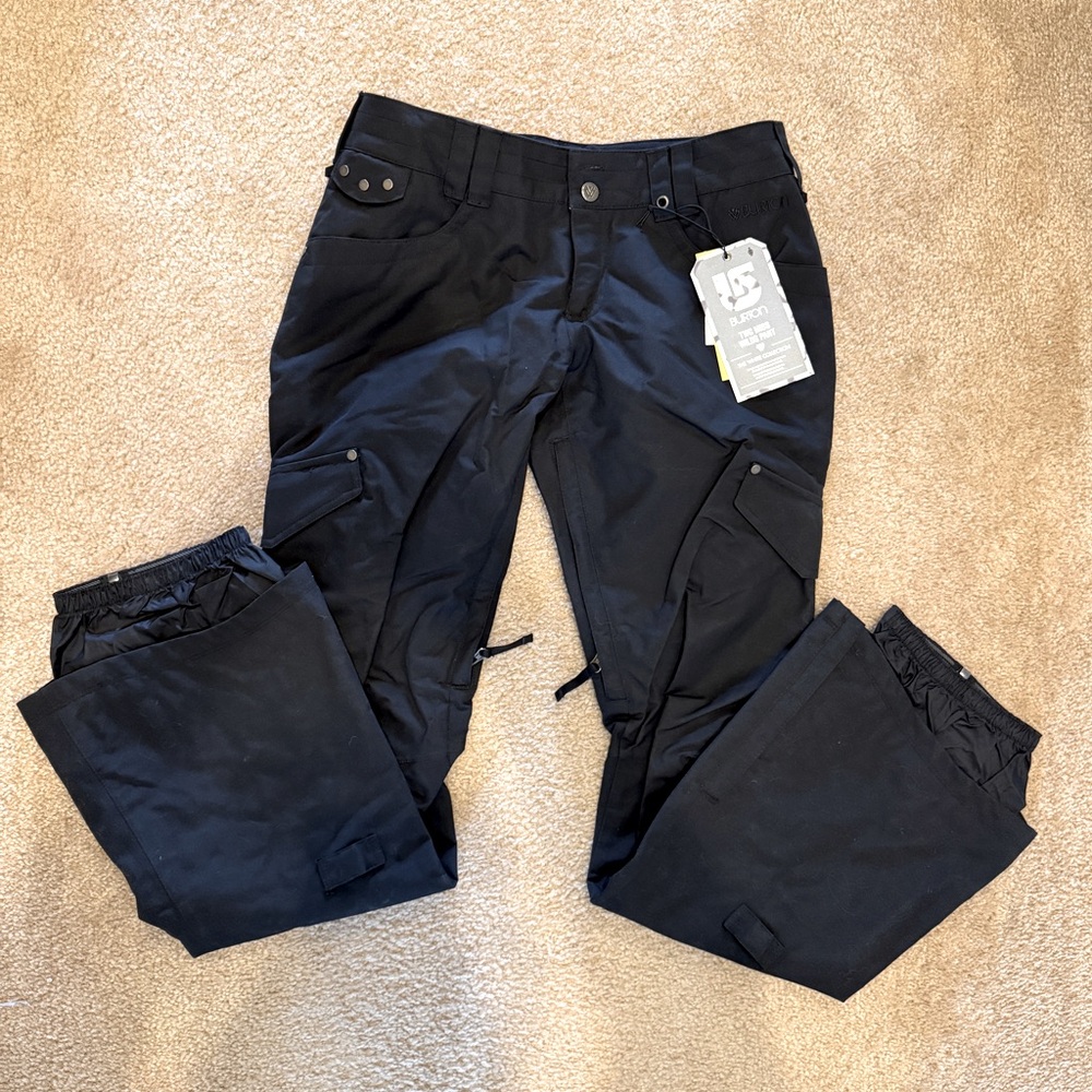 BURTON Miss Wilds Black Cargo SKI SNOWBARD PANT NWT
